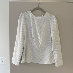 White peplum blouse
